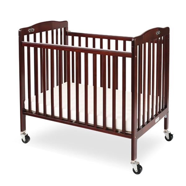 Folding wooden crib best sale