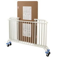 LA BABY Full Size Metal Holiday Folding Crib